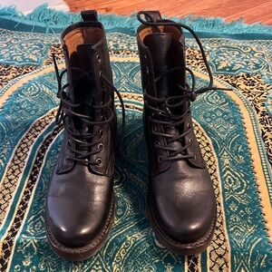 Frye combat boots. Barely worn